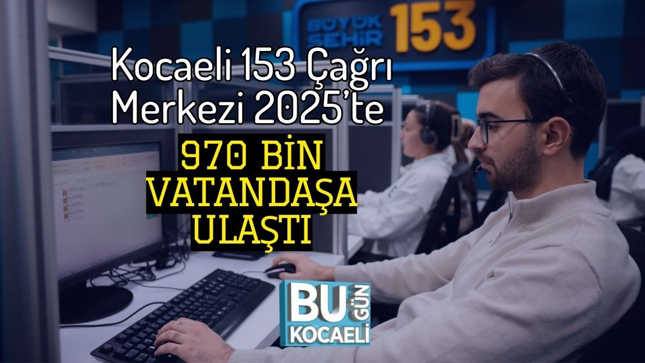 Kocaeli 153 Çağrı Merkezi 2025’te 970 Bin Vatandaşa Ulaştı