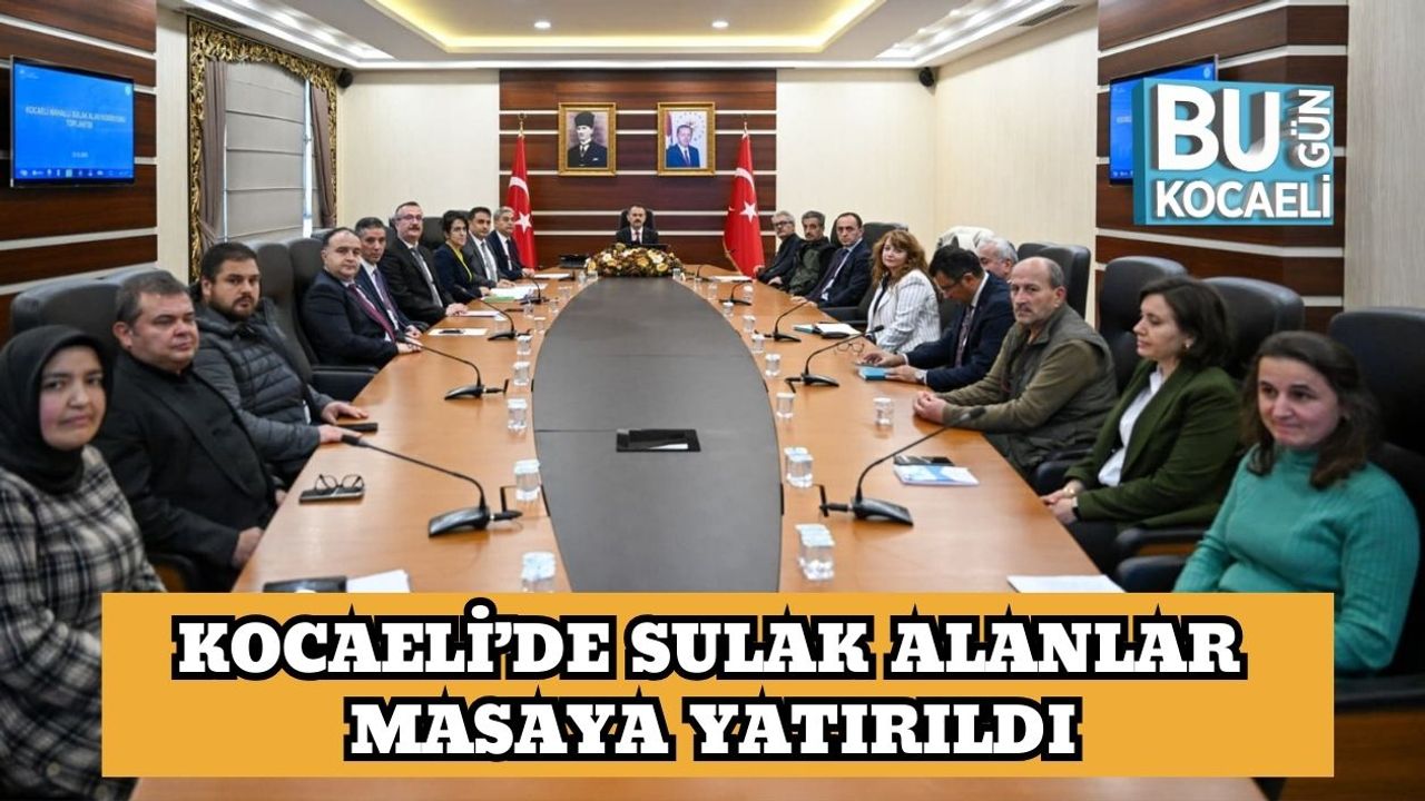 Kocaeli’de Sulak Alanlar Masaya Yatırıldı