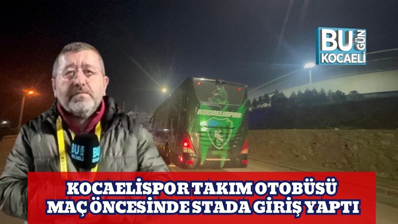 Kocaelispor Takım Otobüsü Maç Öncesinde Stada Giriş Yaptı