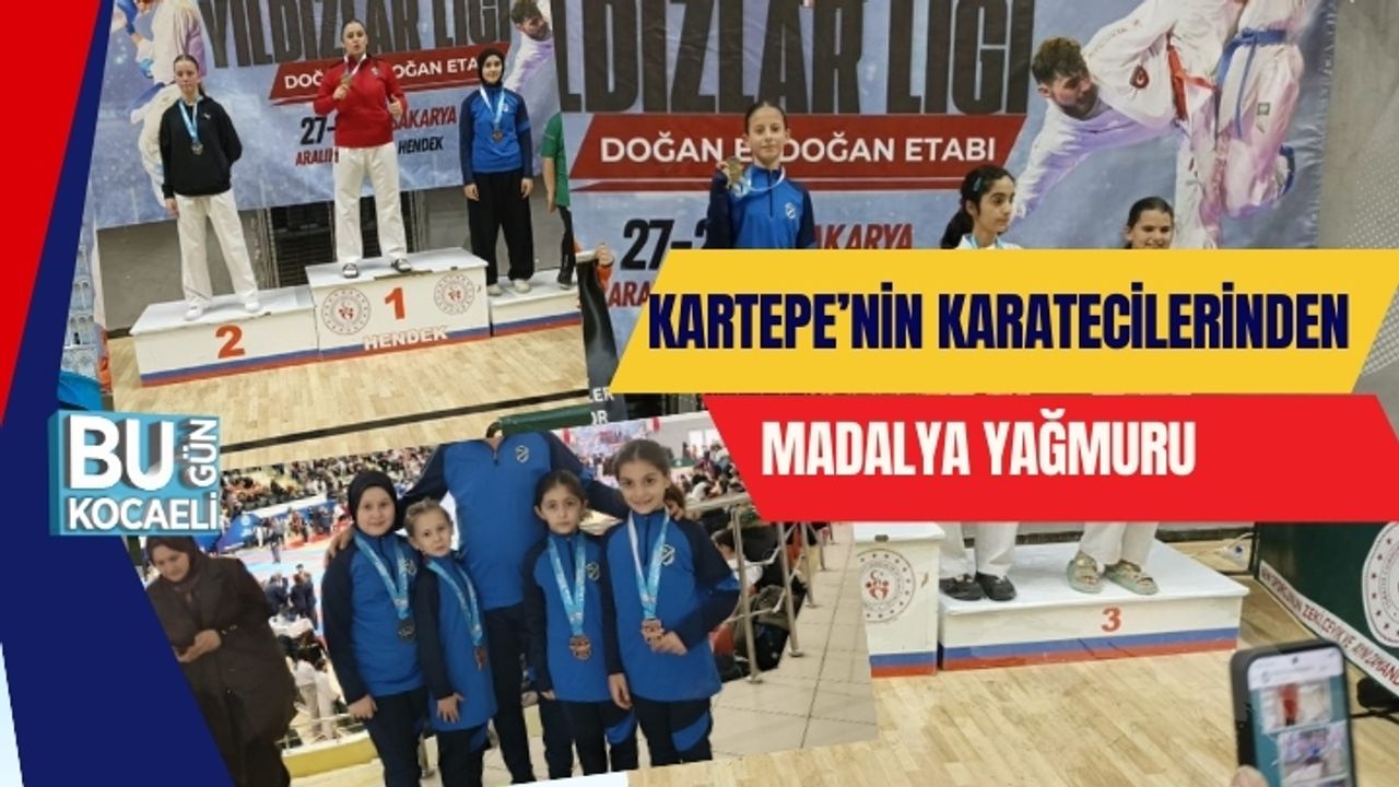 Kartepe’nin Karatecilerinden Madalya Yağmuru