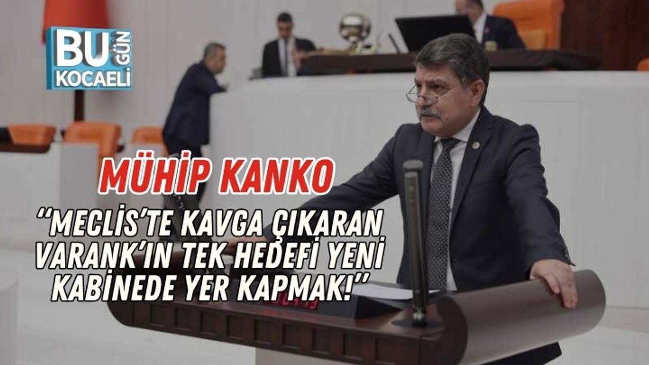 Mühip Kanko: “Meclis’te Kavga Çıkaran Varank’ın Tek Hedefi Yeni Kabinede Yer Kapmak!”