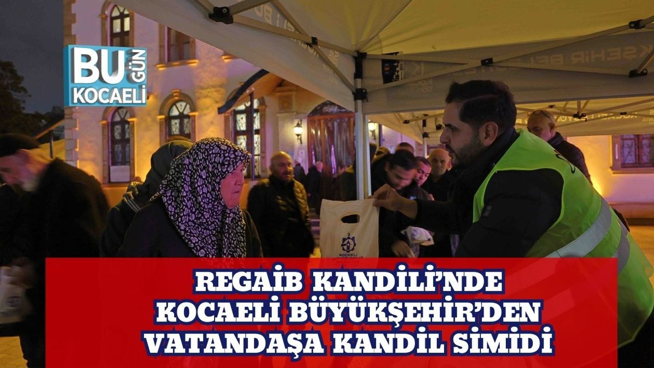 Regaib Kandili’nde Kocaeli Büyükşehir’den Vatandaşa Kandil Simidi