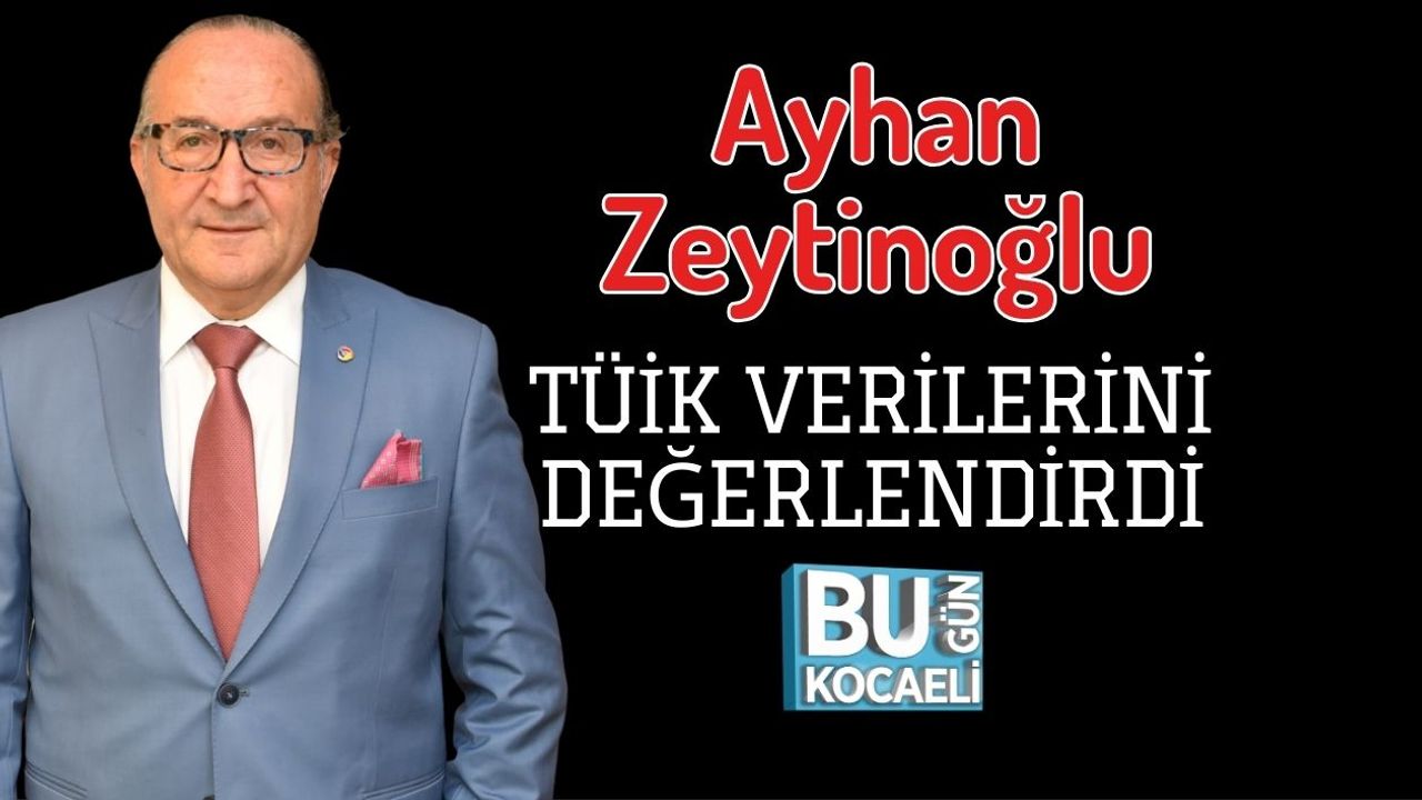 Ayhan Zeytinoğlu TÜİK Verilerini Değerlendirdi