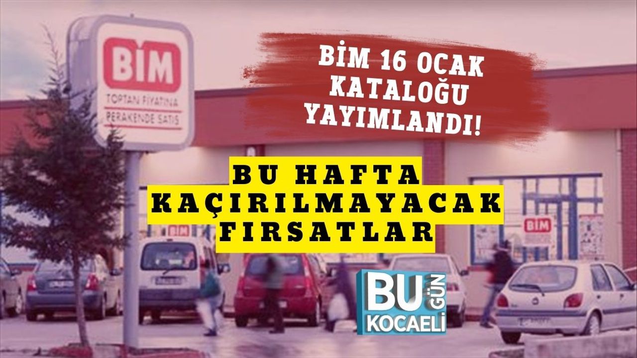 BİM 16 Ocak Kataloğu Yayımlandı! Bu Hafta Kaçırılmayacak Fırsatlar