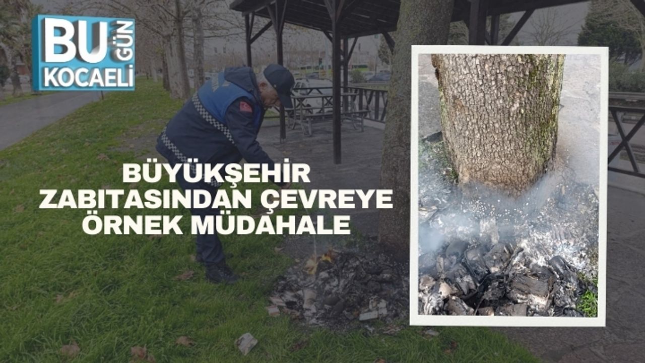 Büyükşehir Zabıtasından Çevreye Örnek Müdahale