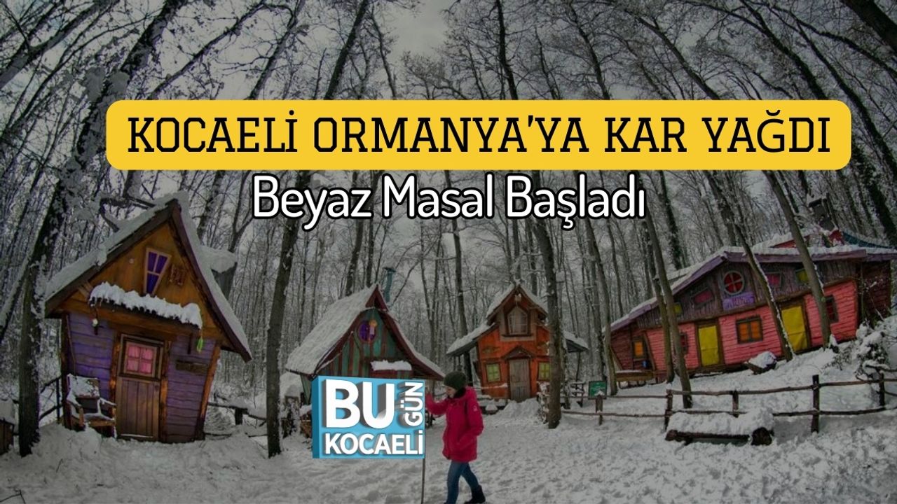 Kocaeli Ormanya’ya Kar Yağdı: Beyaz Masal Başladı