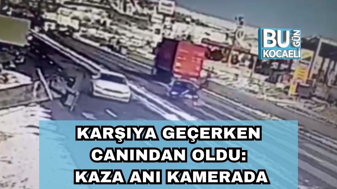 Karşıya Geçerken Canından Oldu: Kaza Anı Kamerada