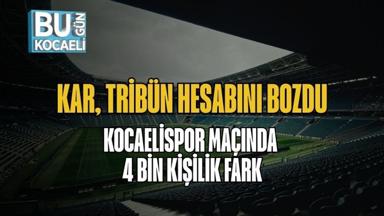 Kar, Tribün Hesabını Bozdu: Kocaelispor Maçında 4 Bin Kişilik Fark