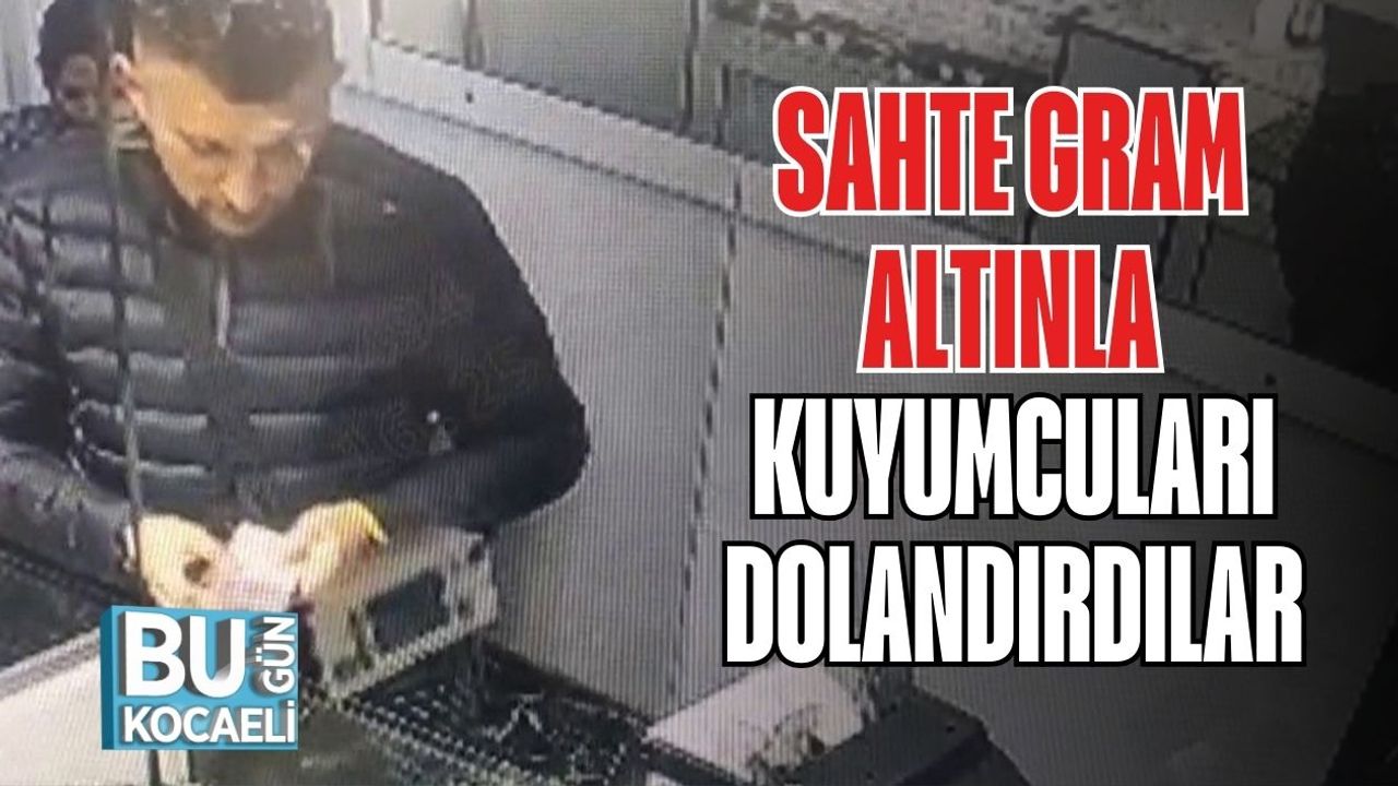 Sahte Gram Altınla Kuyumcuları Dolandırdılar