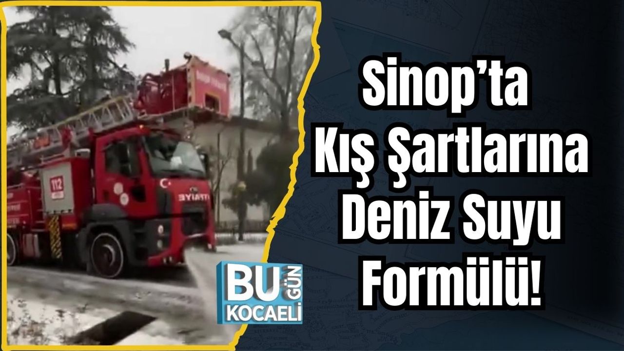Sinop’ta Kış Şartlarına Deniz Suyu Formülü!