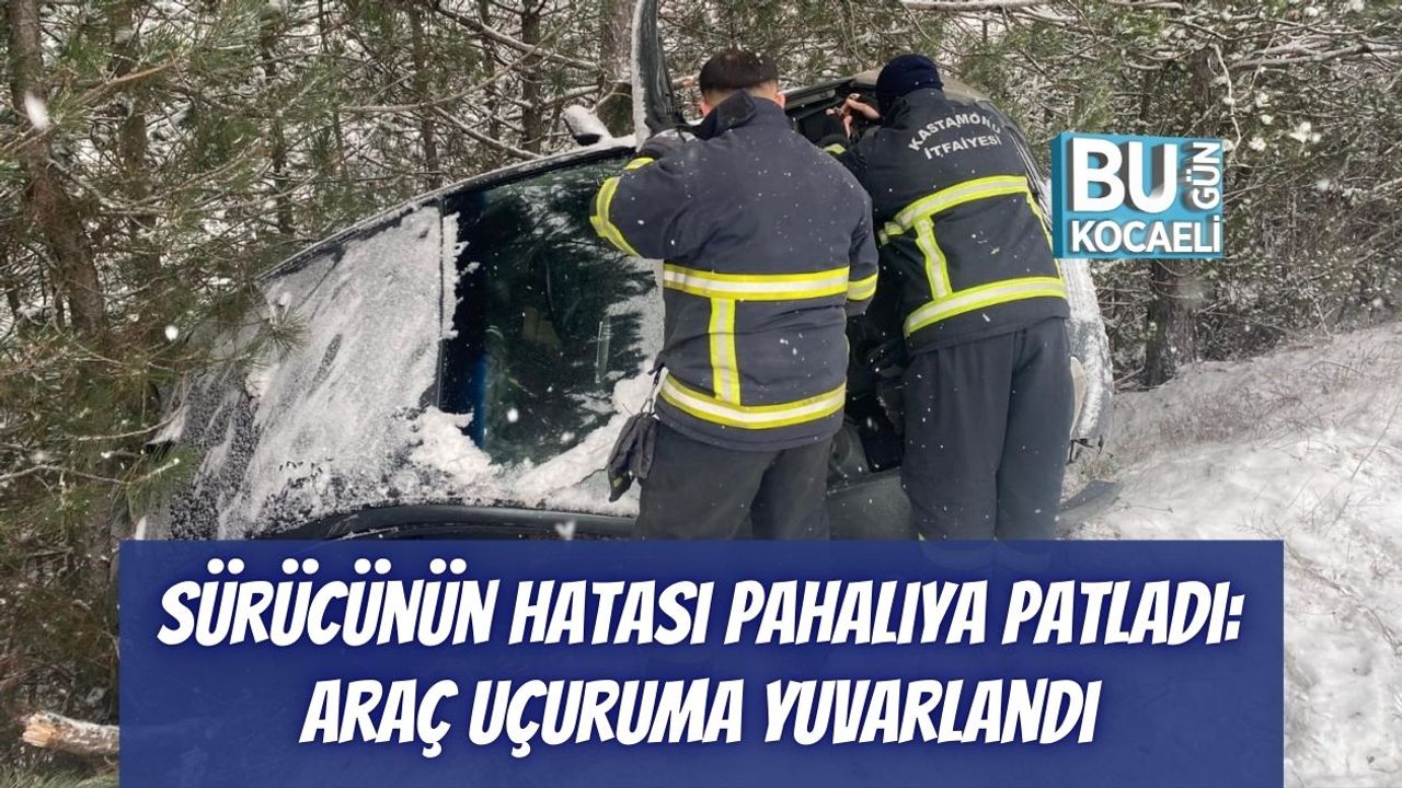 Sürücünün Hatası Pahalıya Patladı: Araç Uçuruma Yuvarlandı