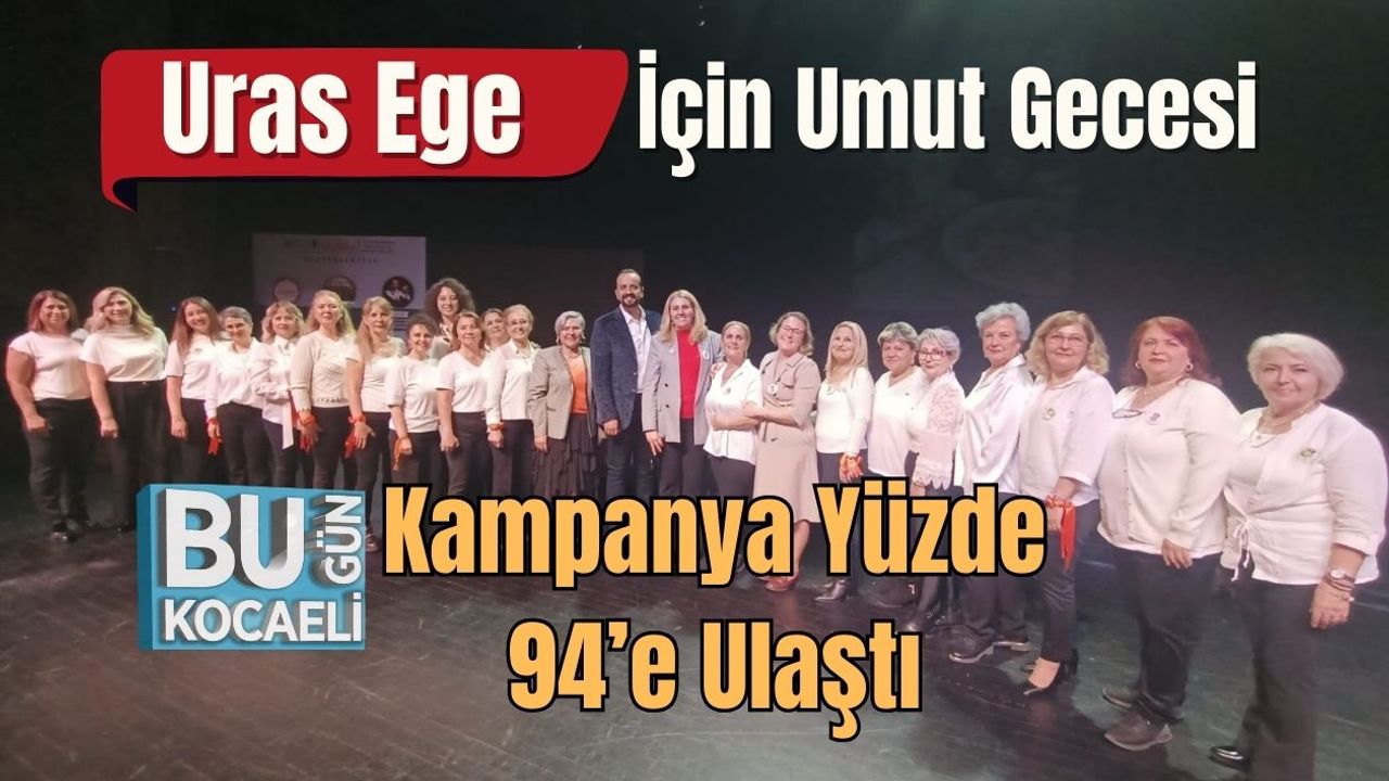 Uras Ege İçin Umut Gecesi: Kampanya Yüzde 94’e Ulaştı