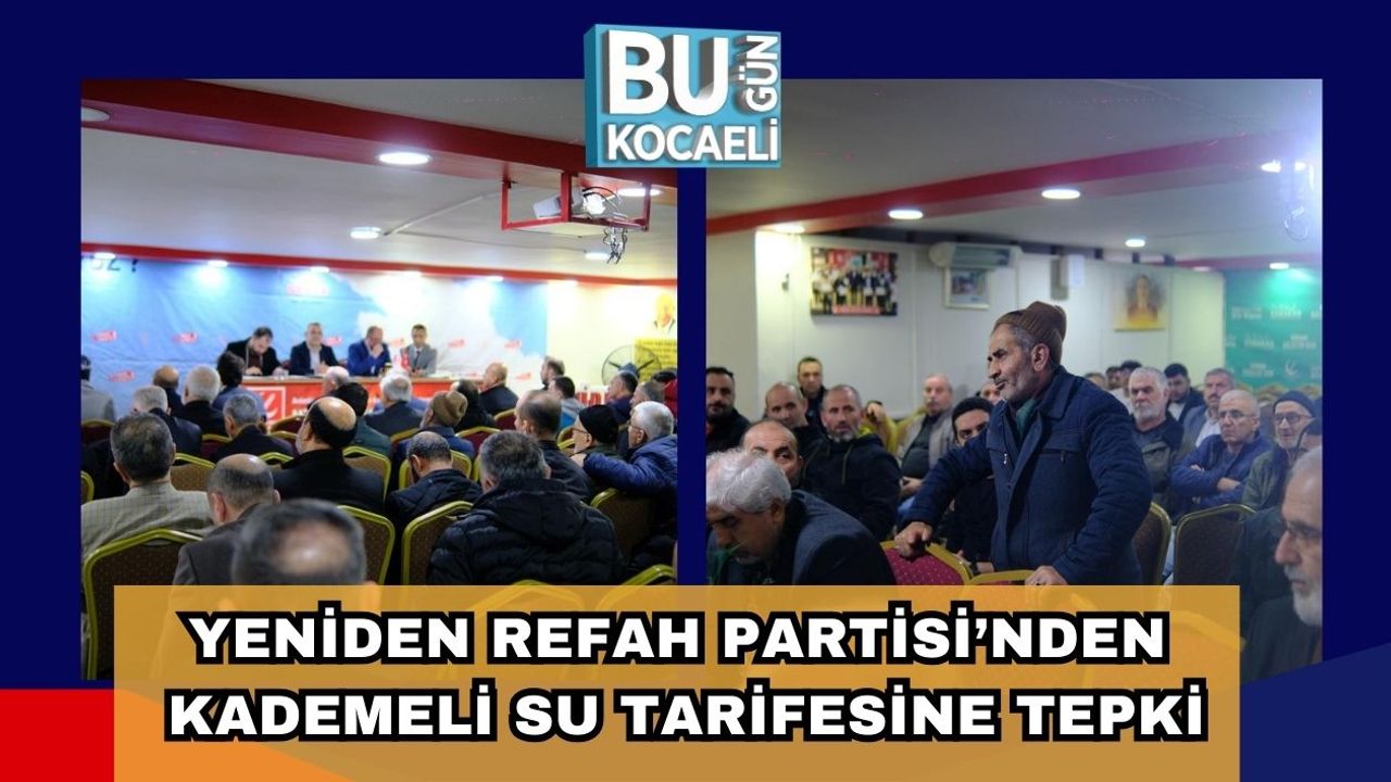 Yeniden Refah Partisi’nden Kademeli Su Tarifesine Tepki