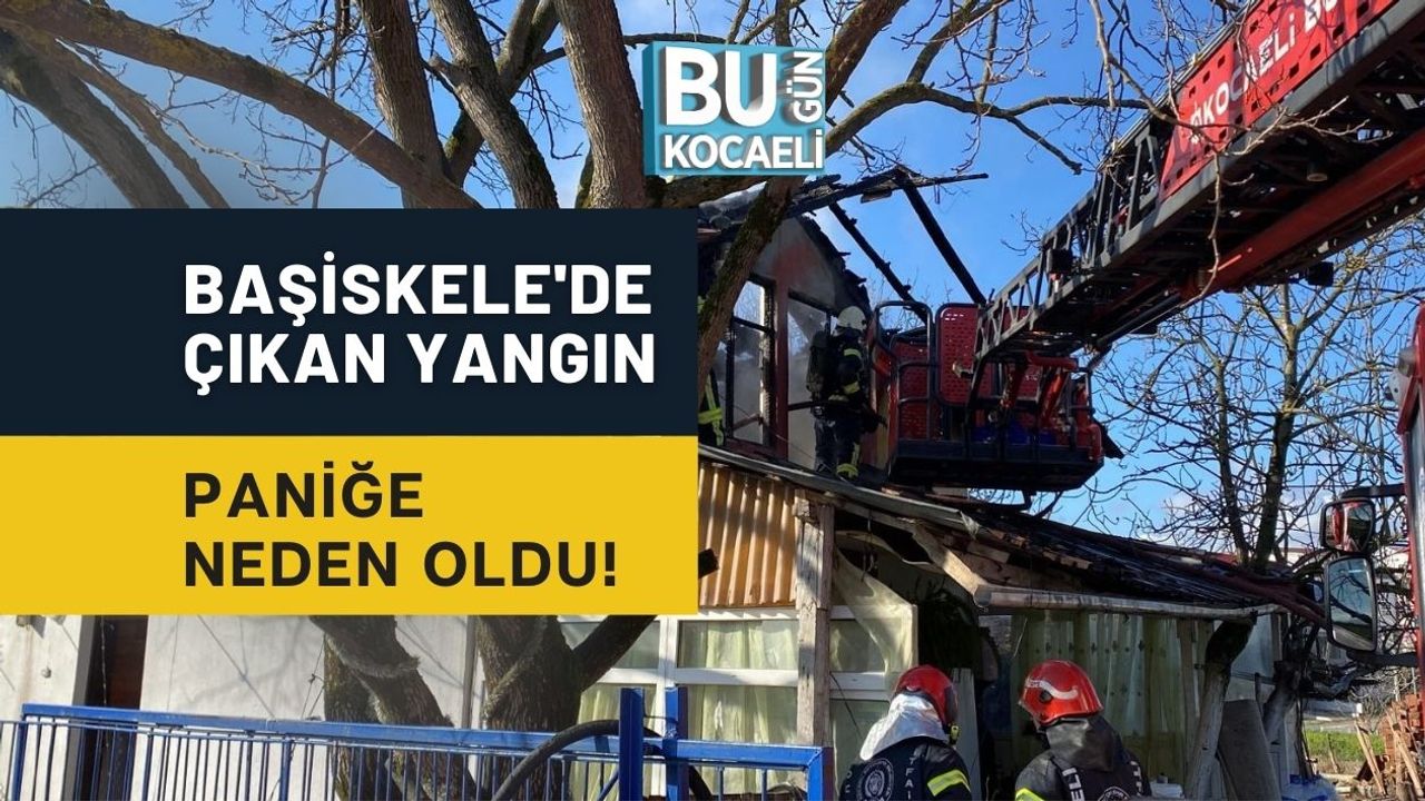 BAŞİSKELE'DE ÇIKAN YANGIN PANİĞE NEDEN OLDU!