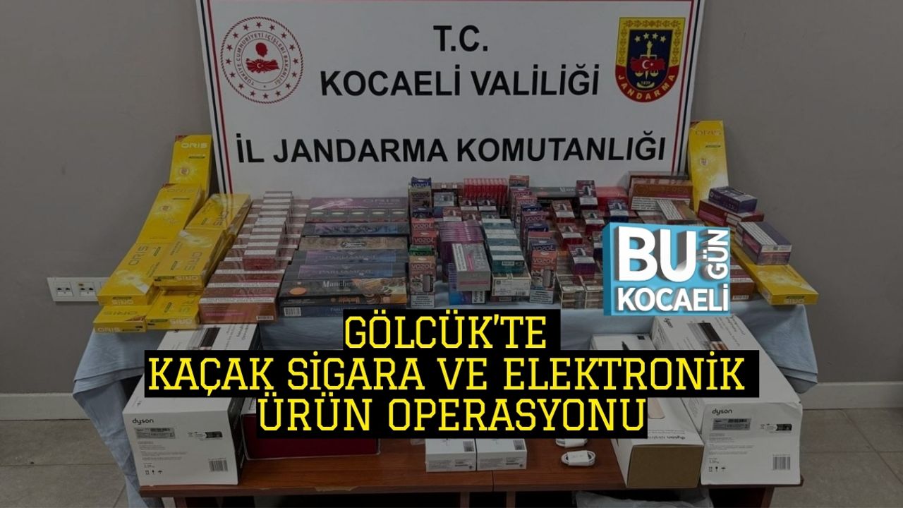 Gölcük’te Kaçak Sigara ve Elektronik Ürün Operasyonu
