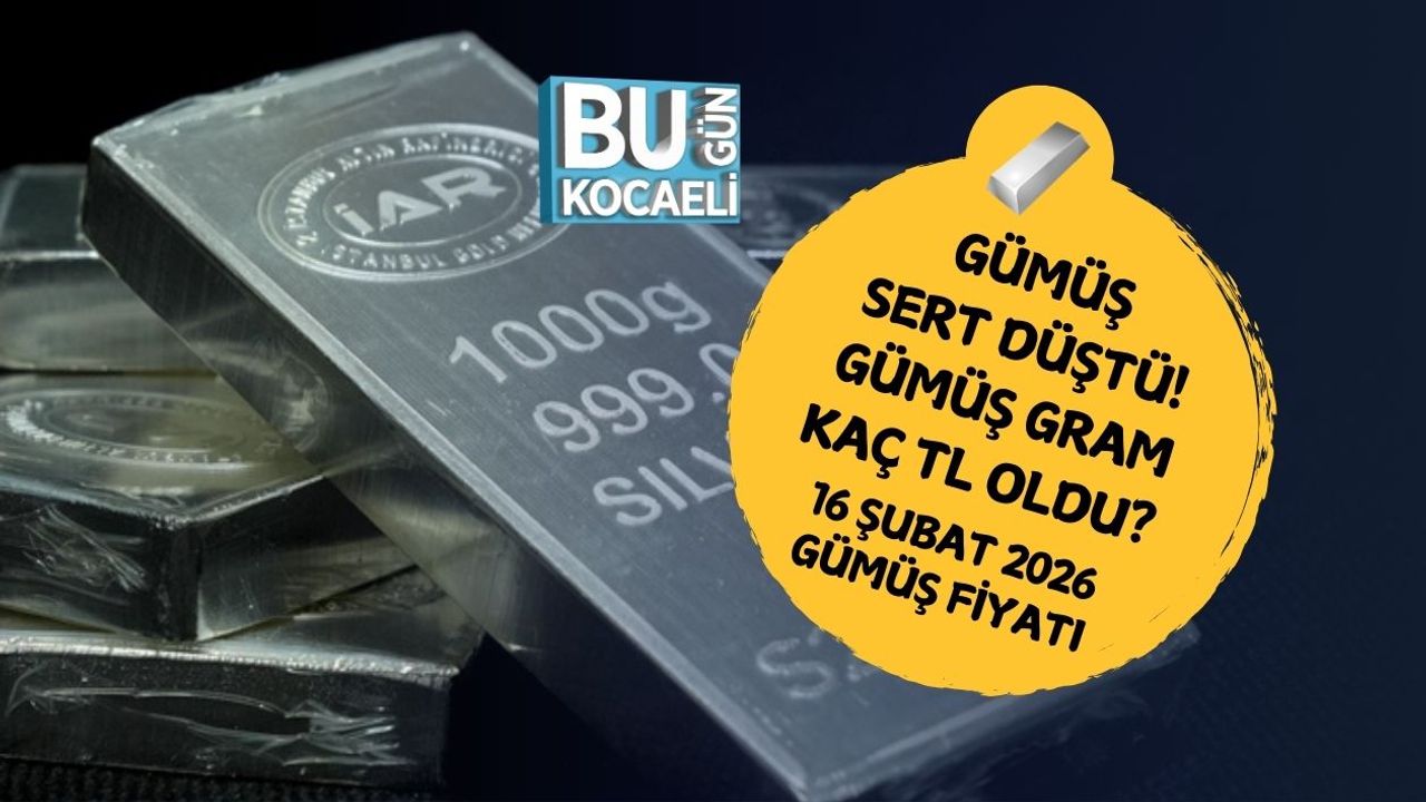 GÜMÜŞ SERT DÜŞTÜ! GÜMÜŞ GRAM KAÇ TL OLDU? 16 ŞUBAT 2026 GÜMÜŞ FİYATI