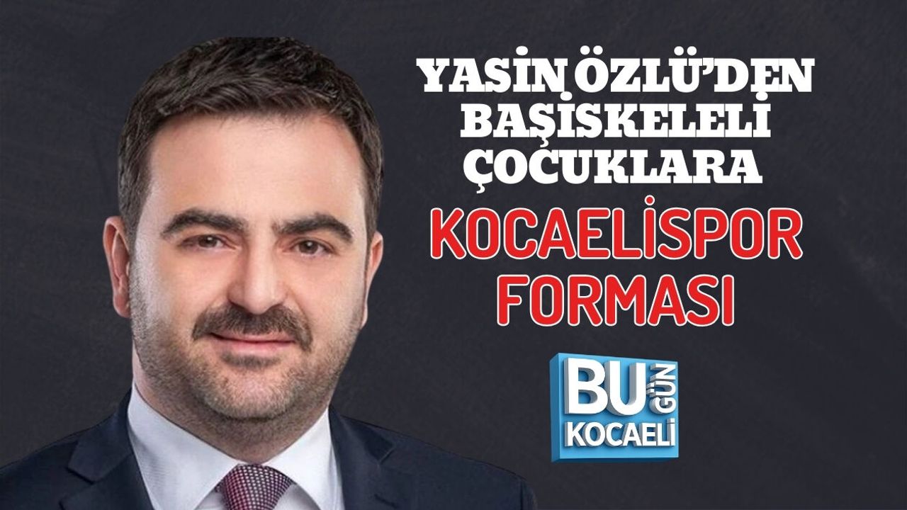 YASİN ÖZLÜ’DEN BAŞİSKELELİ ÇOCUKLARA KOCAELİSPOR FORMASI