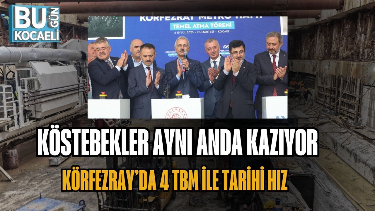 KÖSTEBEKLER AYNI ANDA KAZIYOR: KÖRFEZRAY’DA 4 TBM İLE TARİHİ HIZ