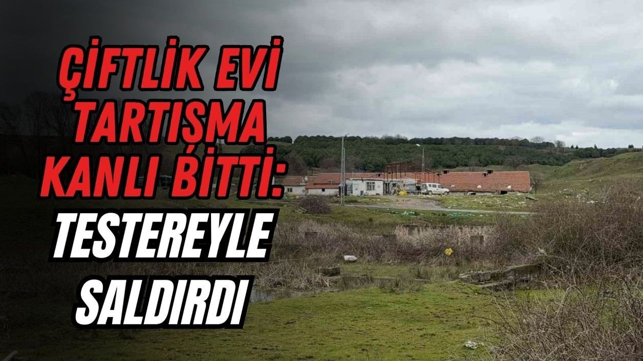 ÇİFTLİK EVİ TARTIŞMA KANLI BİTTİ: TESTEREYLE SALDIRDI