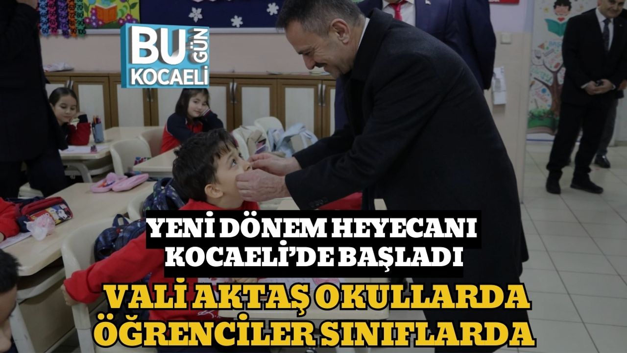 Yeni Dönem Heyecanı Kocaeli’de Başladı: Vali Aktaş Okullarda, Öğrenciler Sınıflarda