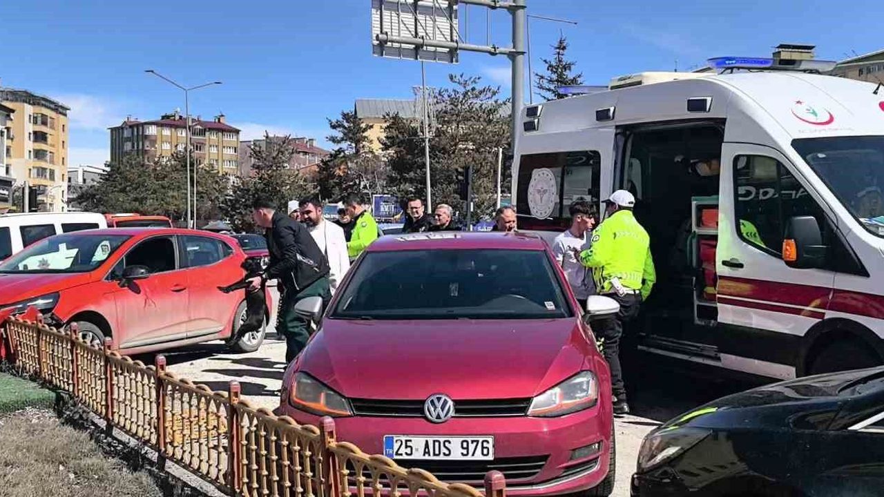 KÖPEK ÜZERİNE ATLADI, KAZA KAÇINILMAZ OLDU!