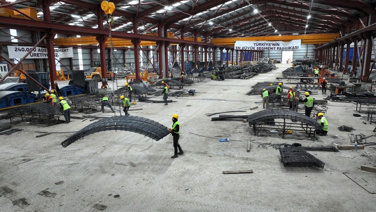 KÖRFEZRAY METRO PROJESİ’NDE 6 BİN 754 RİNG SEGMENT ÜRETİLDİ