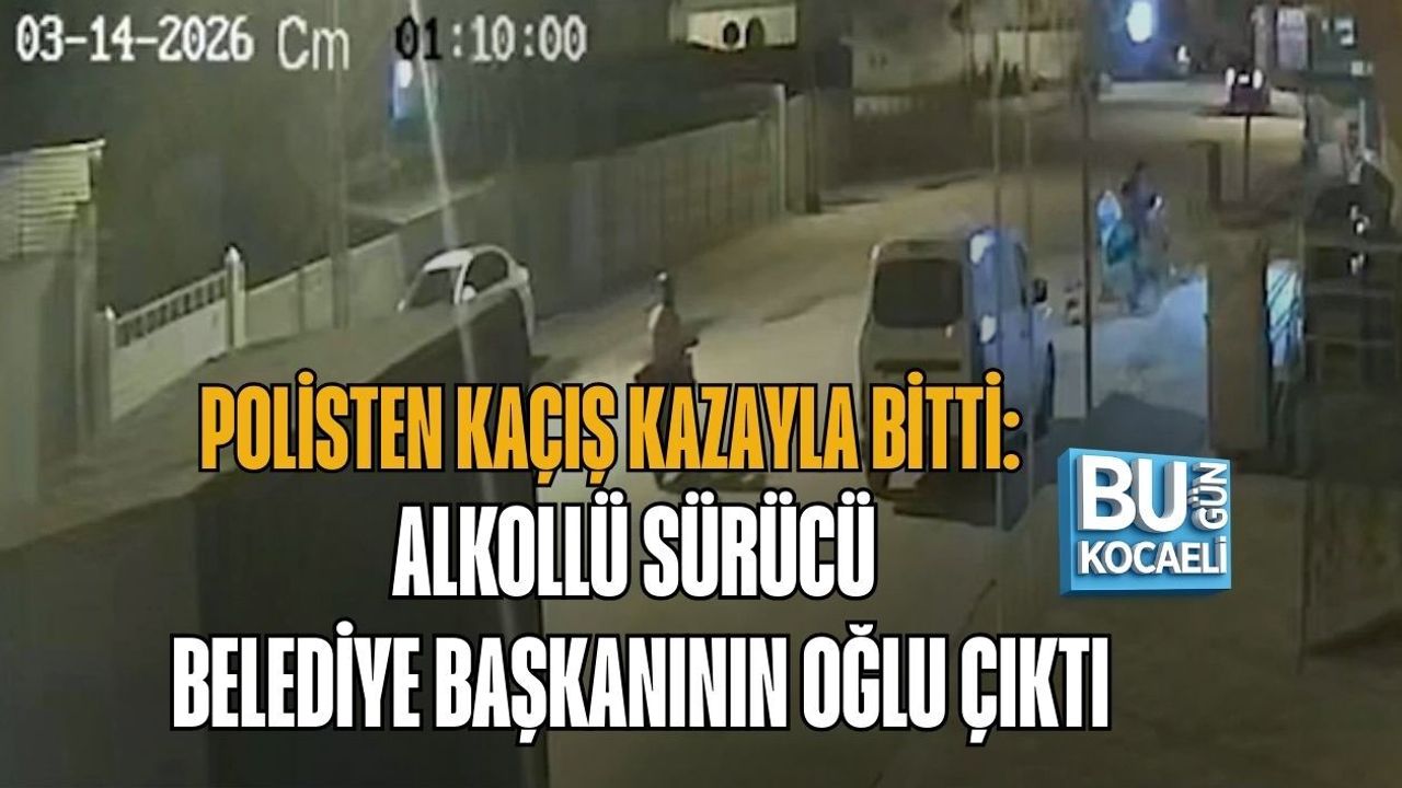 POLİSTEN KAÇIŞ KAZAYLA BİTTİ: ALKOLLÜ SÜRÜCÜ BELEDİYE BAŞKANININ OĞLU ÇIKTI