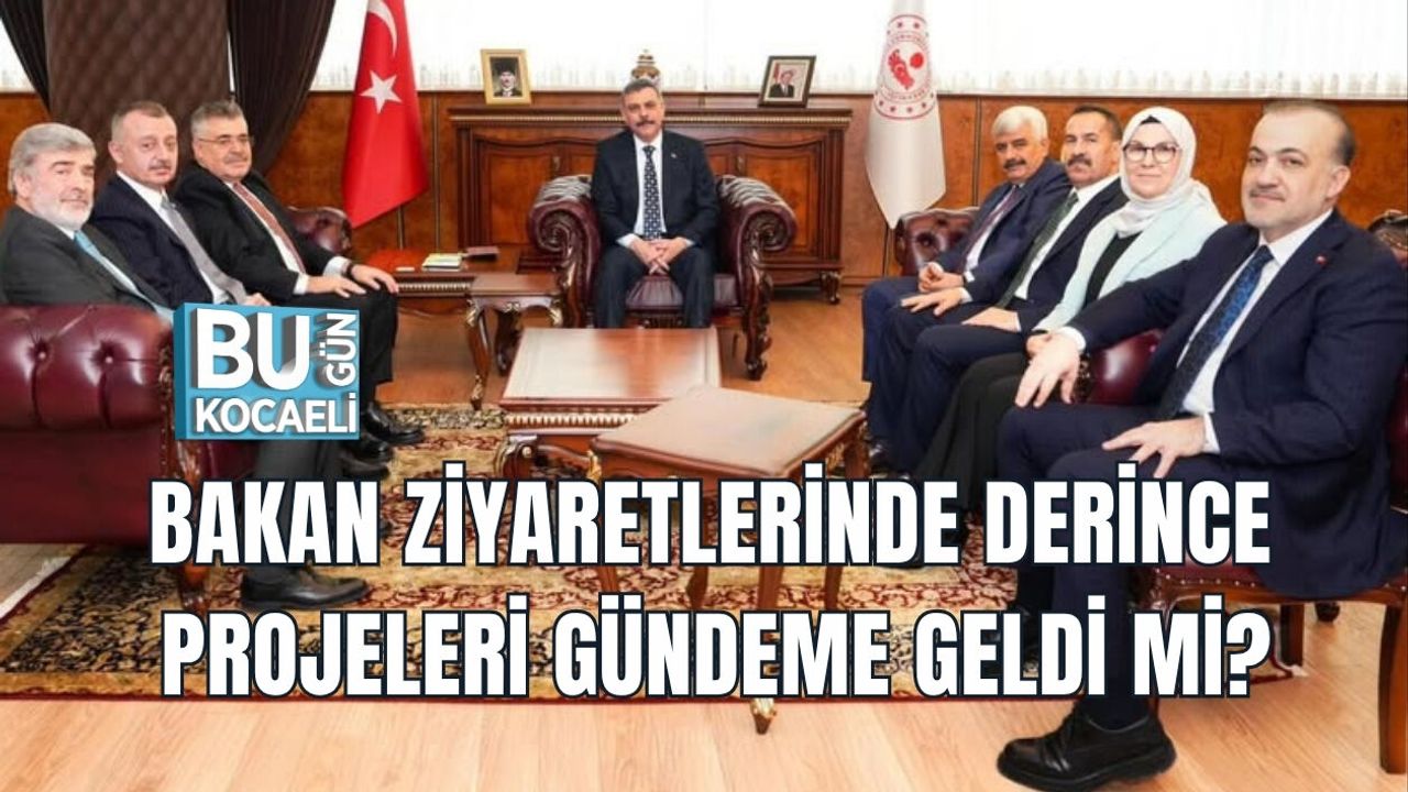 BAKAN ZİYARETLERİNDE DERİNCE PROJELERİ GÜNDEME GELDİ Mİ?