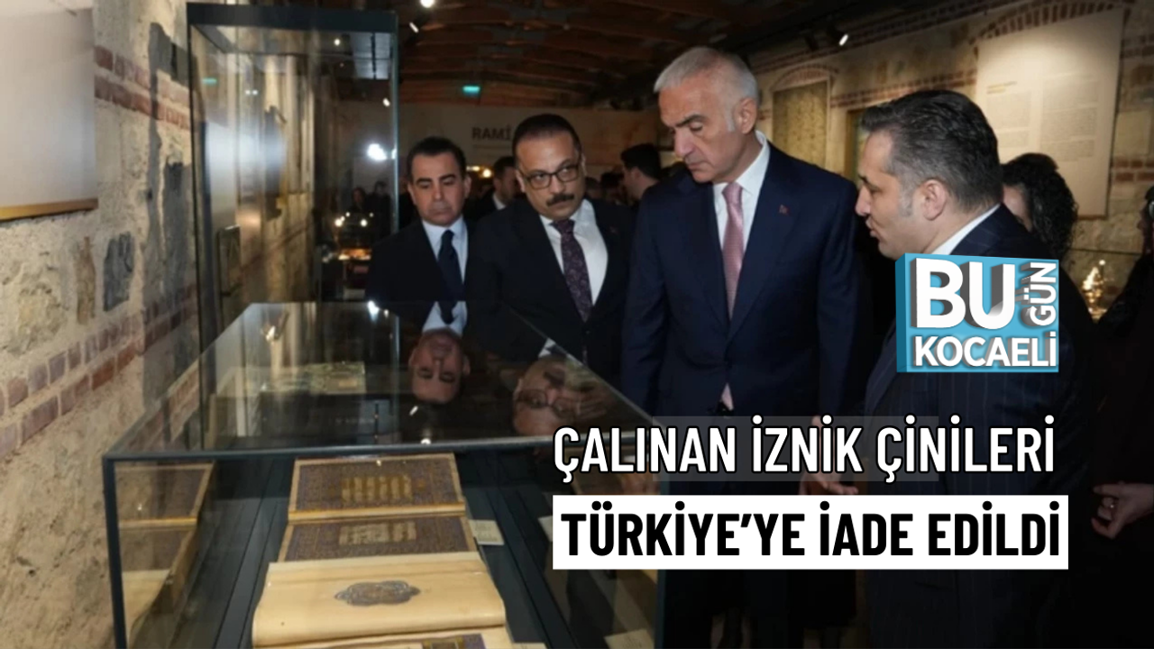 ÇALINAN İZNİK ÇİNİLERİ TÜRKİYE’YE İADE EDİLDİ