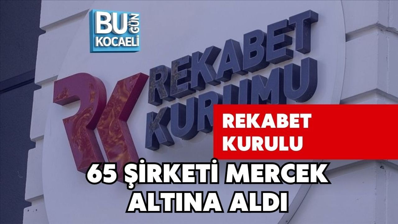 REKABET KURULU 65 ŞİRKETİ MERCEK ALTINA ALDI