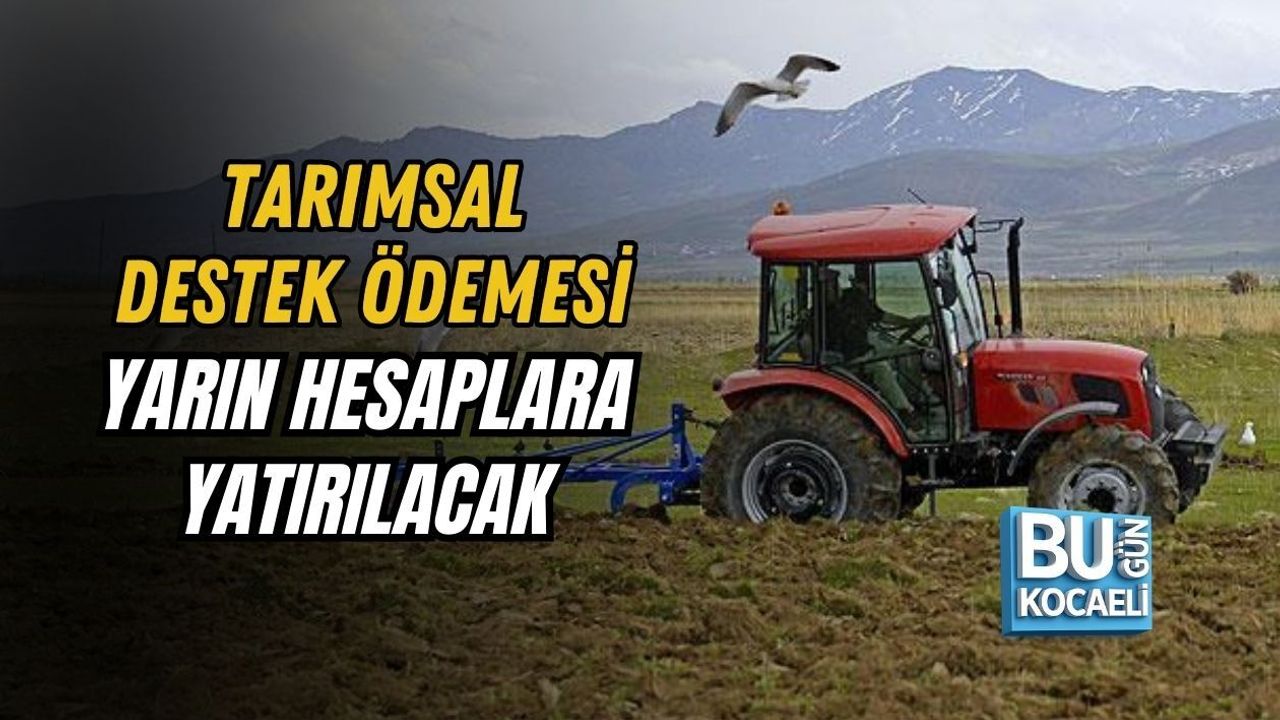 TARIMSAL DESTEK ÖDEMESİ YARIN HESAPLARA YATIRILACAK