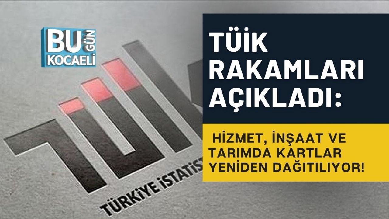 TÜİK RAKAMLARI AÇIKLADI: HİZMET, İNŞAAT VE TARIMDA KARTLAR YENİDEN DAĞITILIYOR!