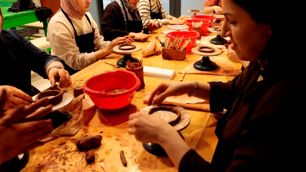 ÇAMURDAN SANATA EĞİTİM PROGRAMINDA İKİNCİ DÖNEM BAŞLADI