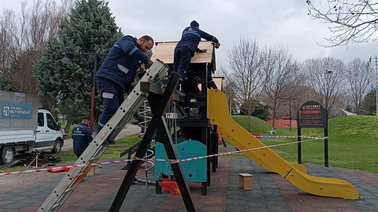 SEKAPARK’TA ÇOCUK OYUN ALANLARI YAZA HAZIRLANIYOR