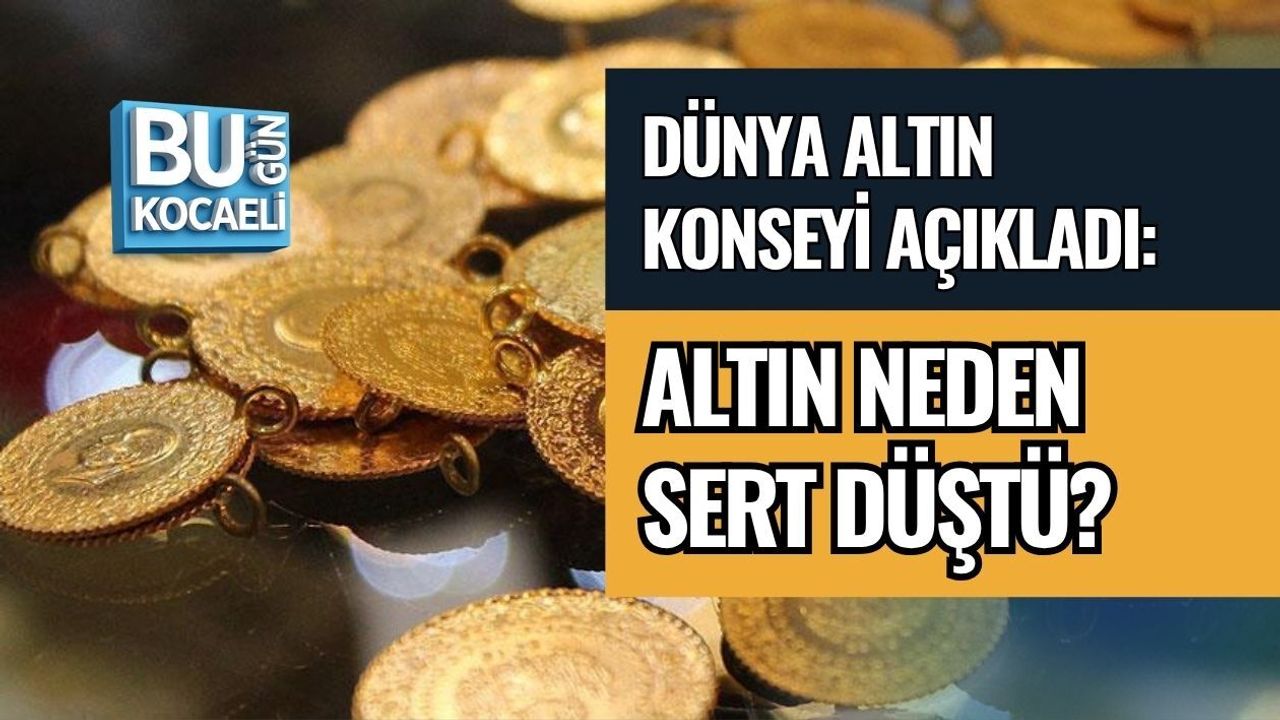 DÜNYA ALTIN KONSEYİ AÇIKLADI: ALTIN NEDEN SERT DÜŞTÜ?