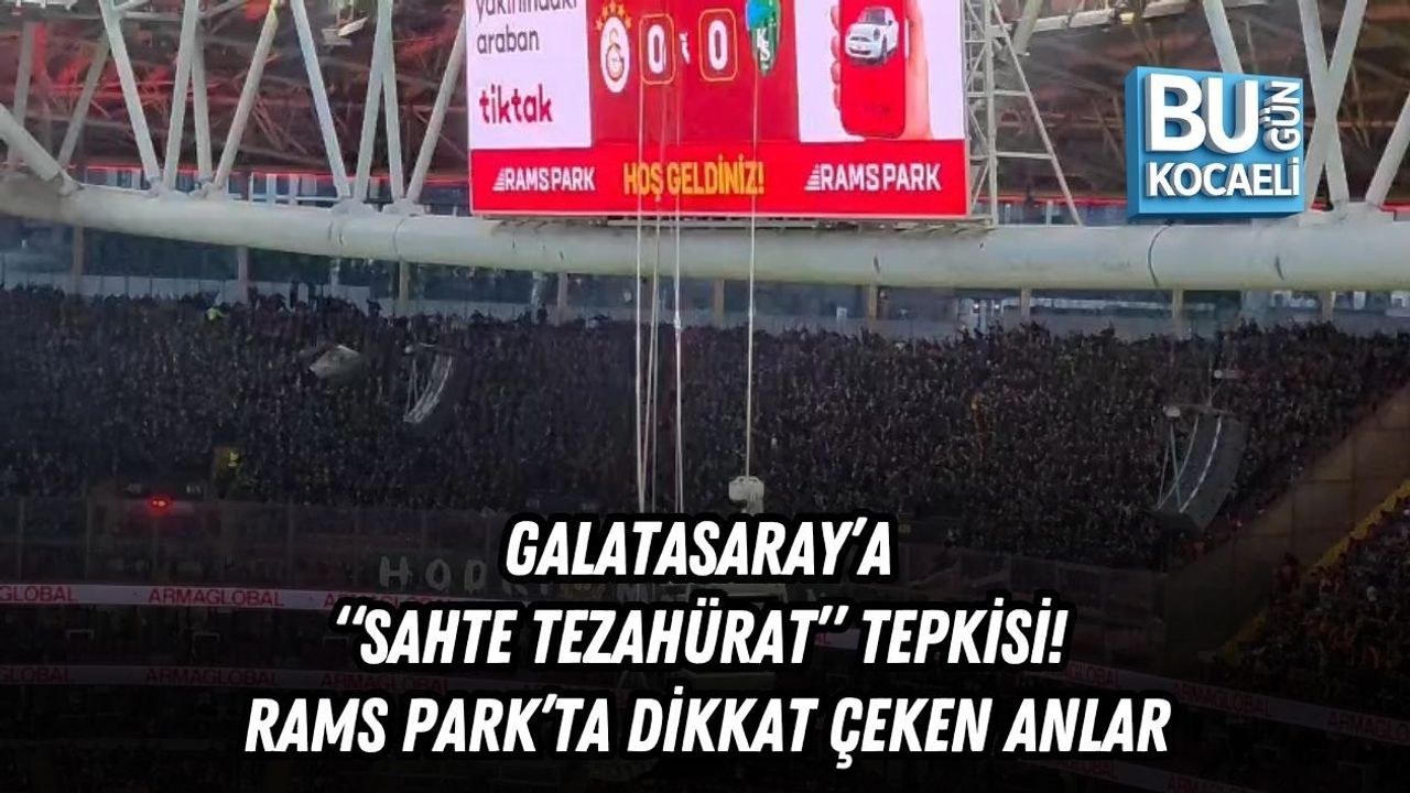 GALATASARAY’A “SAHTE TEZAHÜRAT” TEPKİSİ! RAMS PARK’TA DİKKAT ÇEKEN ANLAR