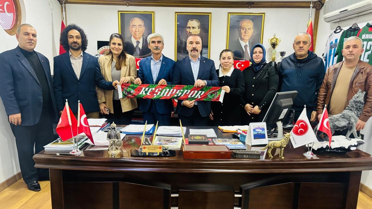 KEŞAPLILARDAN MHP DİLOVASI’NA ANLAMLI ZİYARET