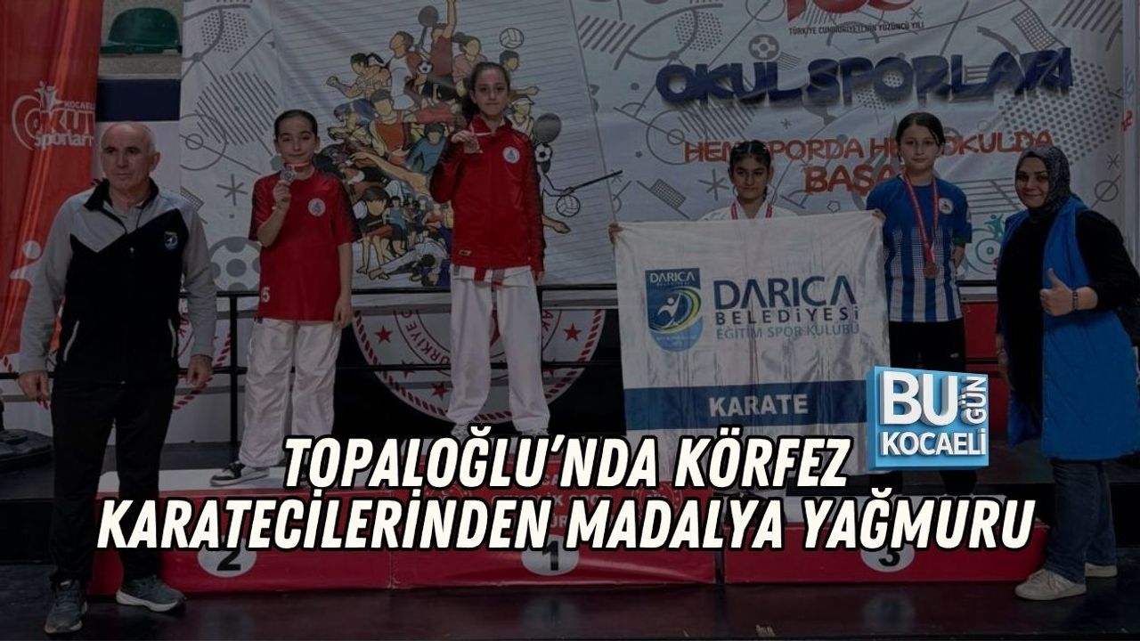 TOPALOĞLU’NDA KÖRFEZ KARATECİLERİNDEN MADALYA YAĞMURU
