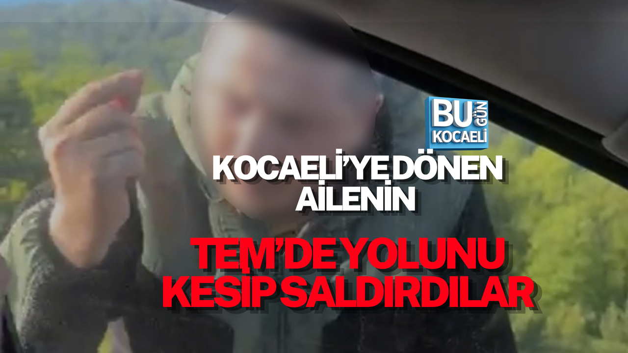 KOCAELİ’YE DÖNEN AİLENİN TEM’DE YOLUNU KESİP SALDIRDILAR
