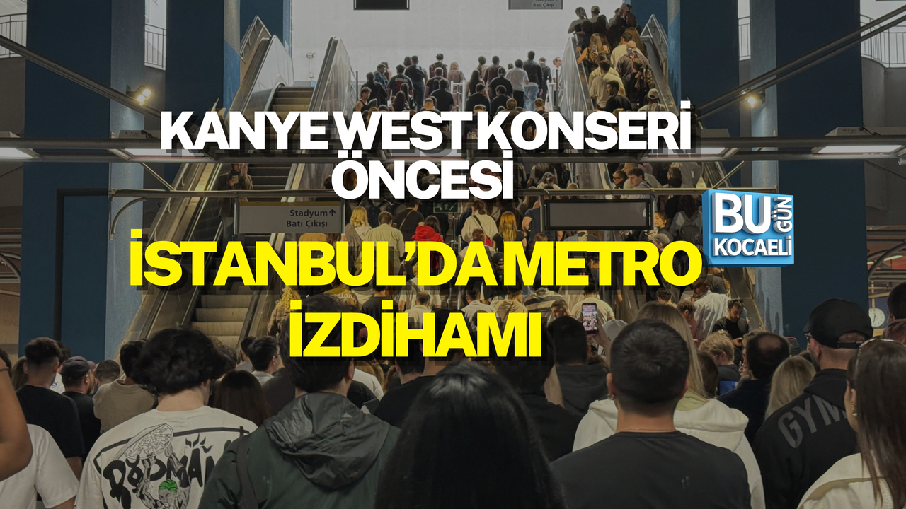 KANYE WEST KONSERİ ÖNCESİ İSTANBUL’DA METRO İZDİHAMI