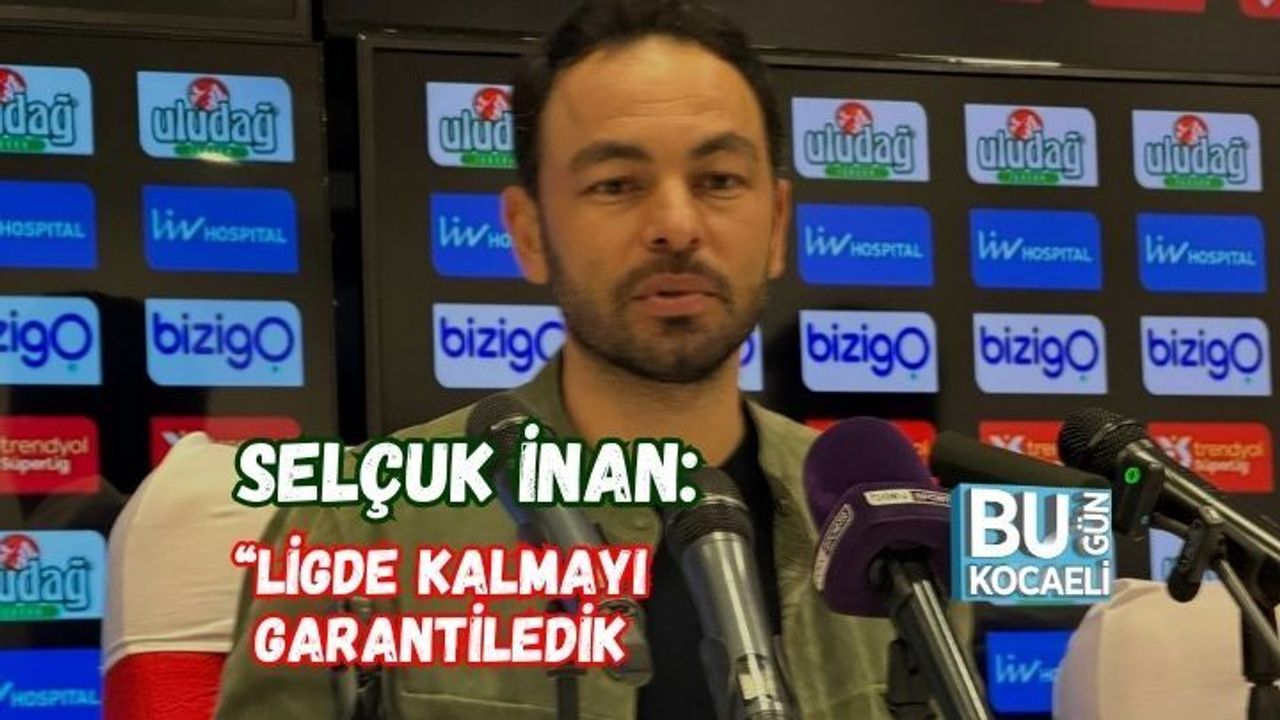KOCAELİSPOR LİGDE KALDI! SELÇUK İNAN: “ÇOK ÖNEMLİ BİR İŞ BAŞARDIK”
