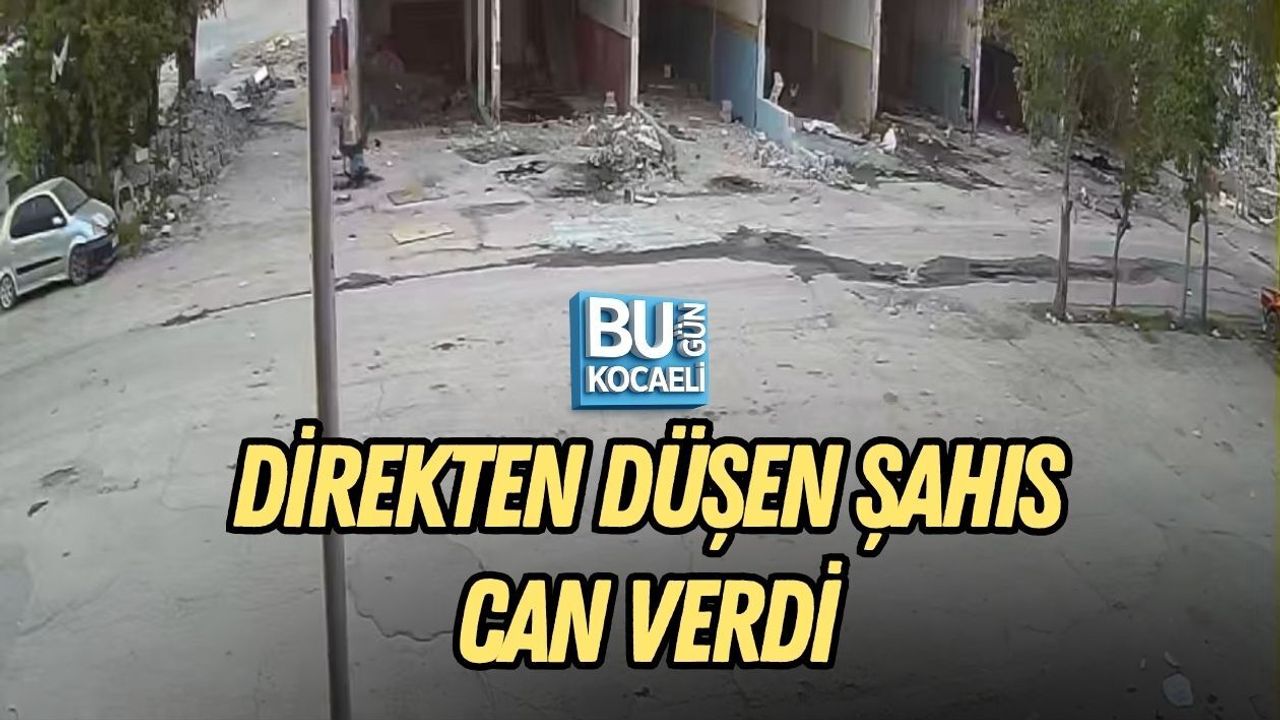 DİREKTEN DÜŞEN ŞAHIS CAN VERDİ