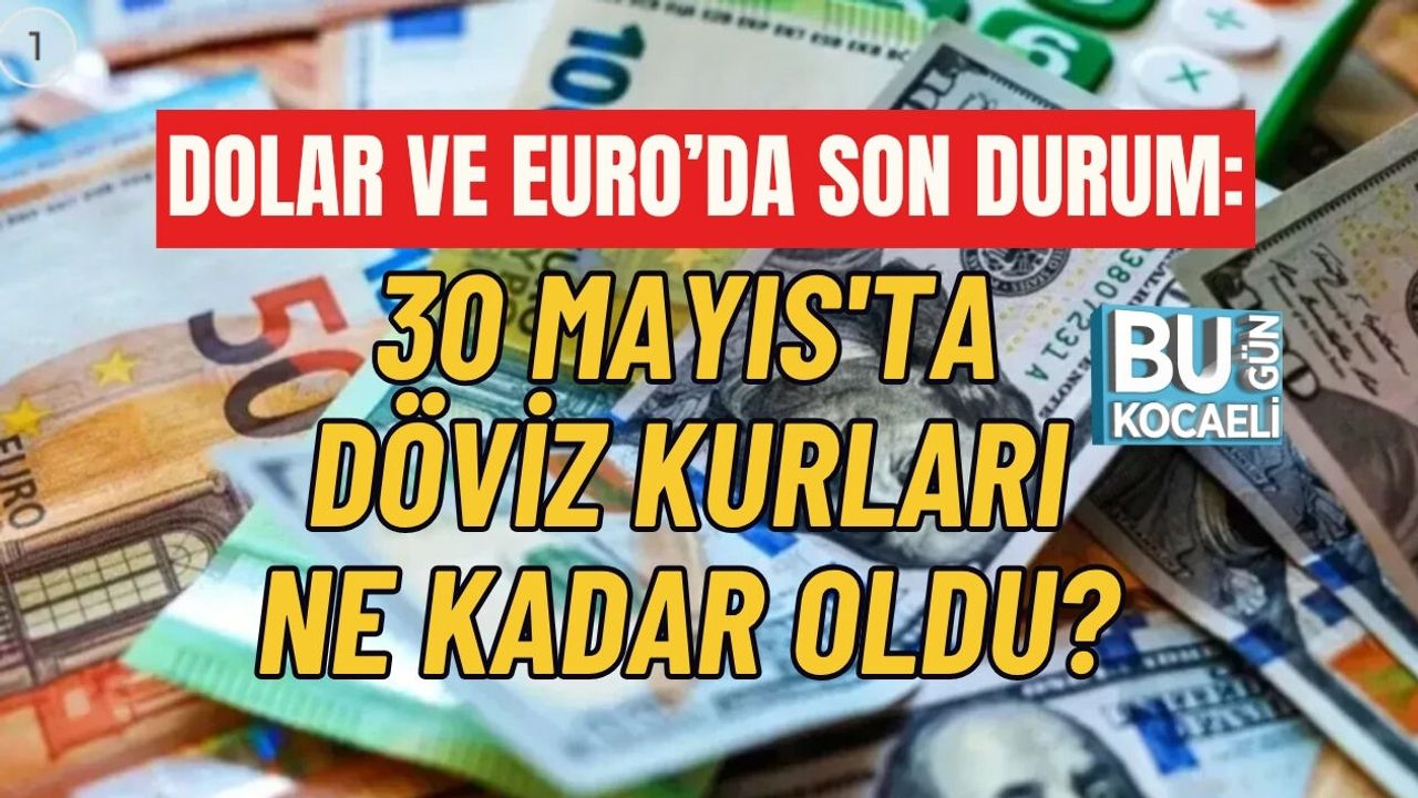 DOLAR VE EURO’DA SON DURUM: 30 MAYIS'TA DÖVİZ KURLARI NE KADAR OLDU?