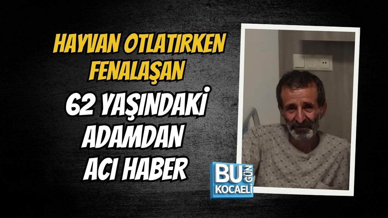 HAYVAN OTLATIRKEN FENALAŞAN 62 YAŞINDAKİ MUSTAFA BÜYÜK’TEN ACI HABER