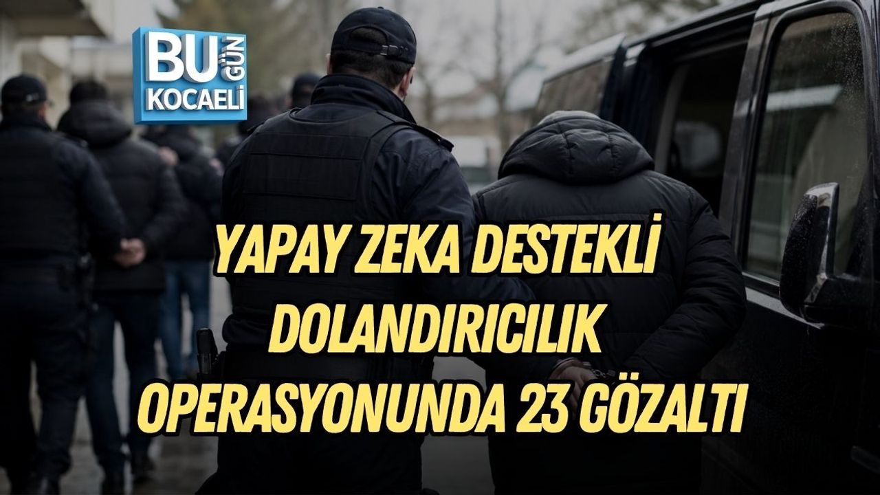 YAPAY ZEKA DESTEKLİ DOLANDIRICILIK OPERASYONUNDA 23 GÖZALTI