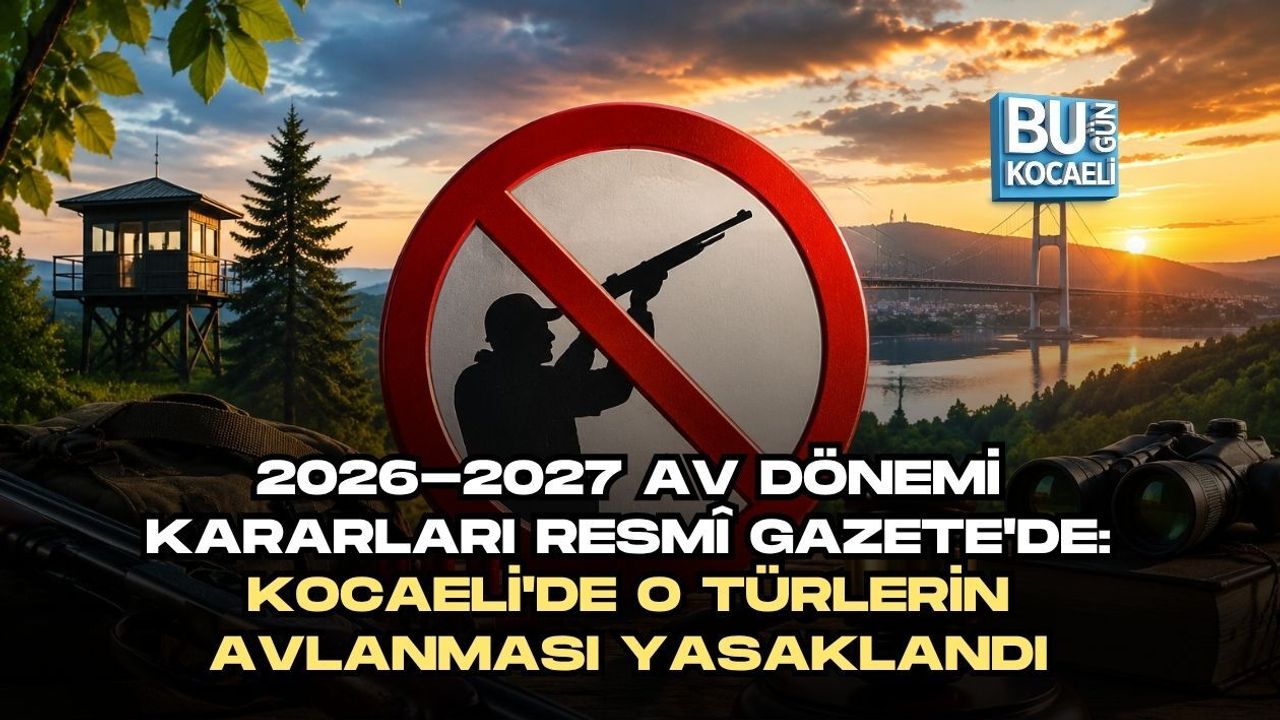 2026-2027 AV DÖNEMİ KARARLARI RESMÎ GAZETE'DE: KOCAELİ'DE O TÜRLERİN AVLANMASI YASAKLANDI
