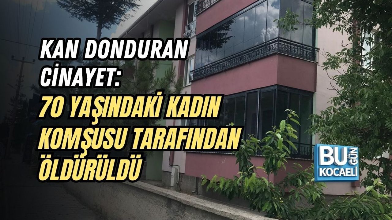 KAN DONDURAN CİNAYET: 70 YAŞINDAKİ KADIN KOMŞUSU TARAFINDAN ÖLDÜRÜLDÜ