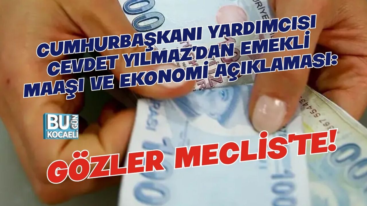 CUMHURBAŞKANI YARDIMCISI CEVDET YILMAZ'DAN EMEKLİ MAAŞI VE EKONOMİ AÇIKLAMASI: GÖZLER MECLİS'TE!