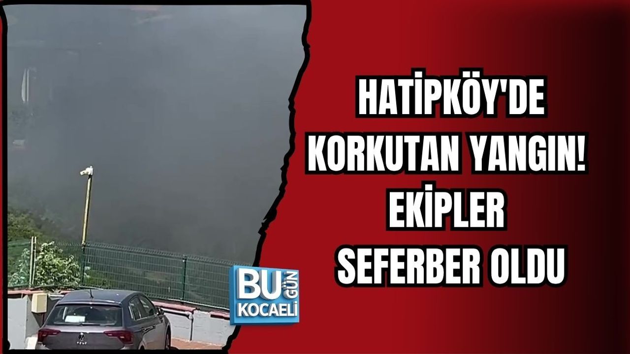 HATİPKÖY'DE KORKUTAN YANGIN! EKİPLER SEFERBER OLDU