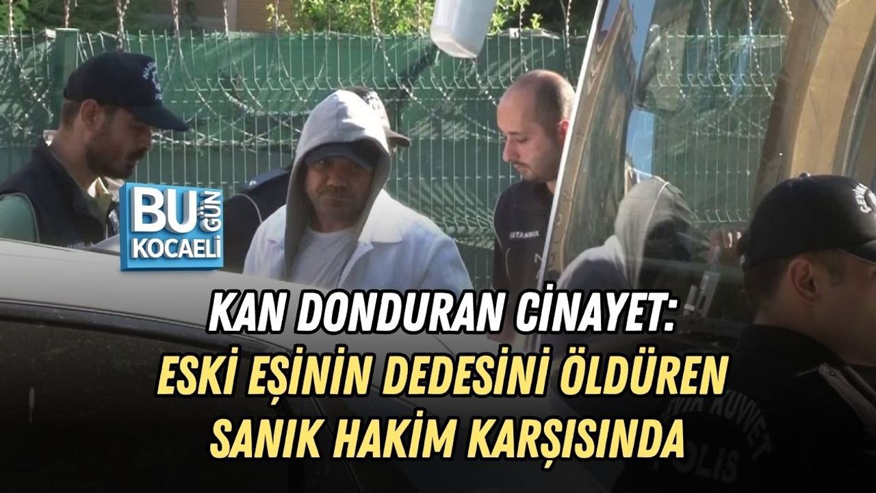 KAN DONDURAN CİNAYET: ESKİ EŞİNİN DEDESİNİ ÖLDÜREN SANIK HAKİM KARŞISINDA